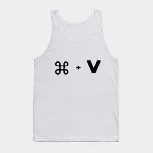 Command v paste black version Tank Top